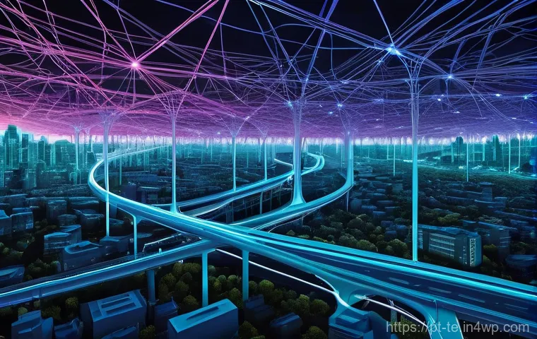 신경망 아키텍처의 경량화 전략 - **Prompt:** A visually striking, abstract representation of a complex neural network being optimized...