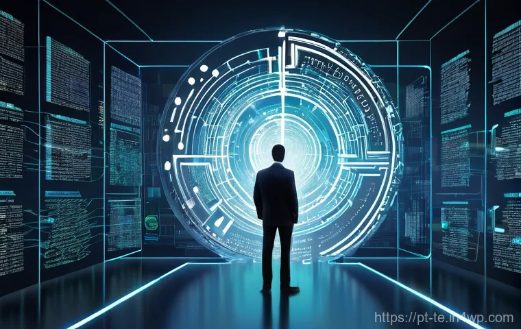 신경망 아키텍처 설계 시 유의해야 할 법적 사항 - **Prompt for Data Privacy and Security:**
"A visually striking and intricate digital artwork dep...