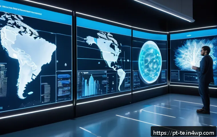 컨볼루션 신경망 아키텍처의 혁신적 접근법 - A futuristic laboratory scene showcasing a dynamic convolutional neural network architecture visuali...
