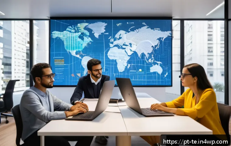 신경망 아키텍처 설계와 윤리적 고려사항 - A modern, diverse team of AI researchers and engineers collaborating in a bright, open office enviro...