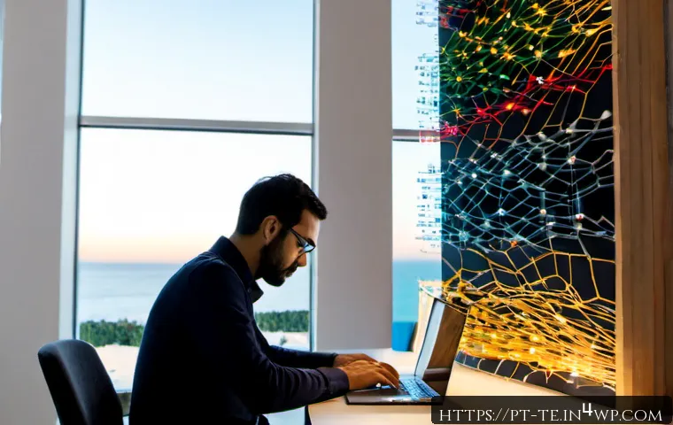 Home 17 신경망 층 설계 시 고려사항 - Photorealistic modern AI engineering workspace in Lisbon, Portugal, showing a diverse data scientist...